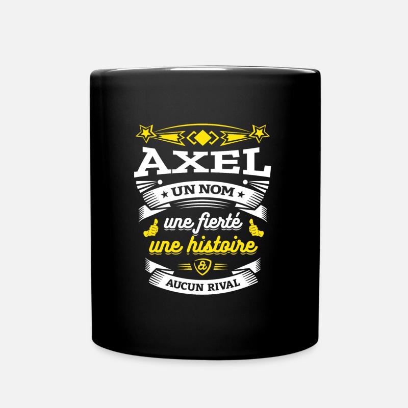 AXEL UN NOM UNE FIERTÉ AUCUN RIVAL - Mug uni - noir