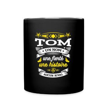 TOM UN NOM UNE FIERTÉ AUCUN RIVAL - Mug uni - noir - Devant