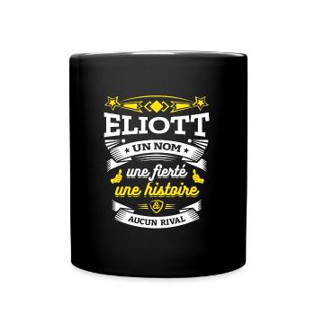 ELIOTT UN NOM UNE FIERTÉ AUCUN RIVAL - Mug uni - noir - Devant