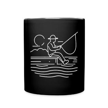Fischer Line Art - Full Colour Mug - black - Front