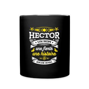 HECTOR UN NOM UNE FIERTÉ AUCUN RIVAL - Mug uni - noir - Devant