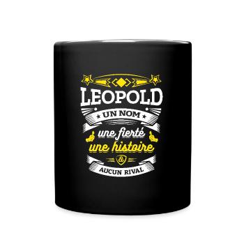LEOPOLD UN NOM UNE FIERTÉ AUCUN RIVAL - Mug uni - noir - Devant