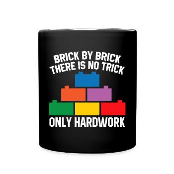 Brick Builder Brick Building Master Builder - Full Colour Mug - black - Front