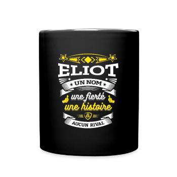 ELIOT UN NOM UNE FIERTÉ AUCUN RIVAL - Mug uni - noir - Devant
