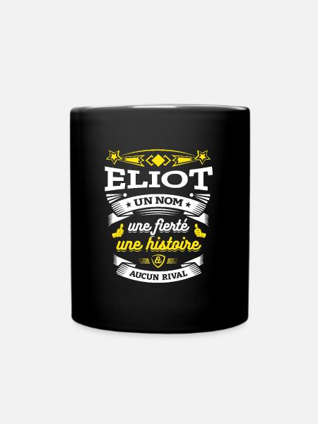 ELIOT UN NOM UNE FIERTÉ AUCUN RIVAL - Mug uni - noir