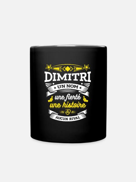DIMITRI UN NOM UNE FIERTÉ AUCUN RIVAL - Mug uni - noir