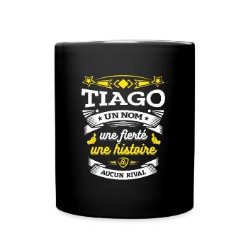 TIAGO UN NOM UNE FIERTÉ AUCUN RIVAL - Mug uni - noir - Devant