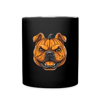 Citrouille Chien Halloween Chien Citrouille - Mug uni - noir - Devant