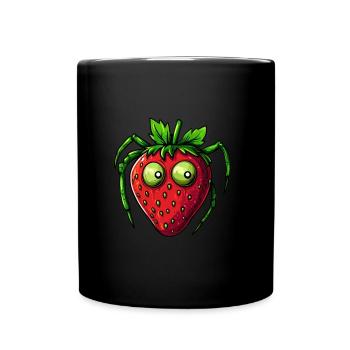 strawberry spider strawberry spider - Full Colour Mug - black - Front
