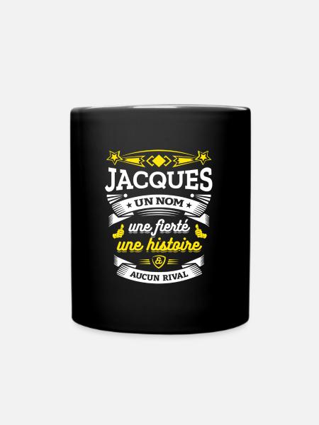 JACQUES UN NOM UNE FIERTÉ AUCUN RIVAL - Mug uni - noir
