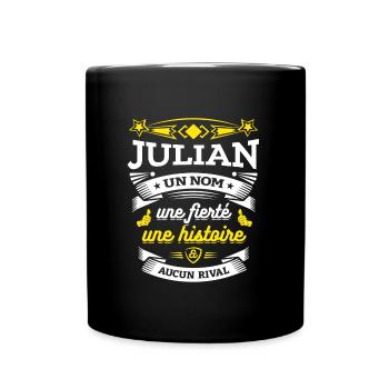 JULIAN UN NOM UNE FIERTÉ AUCUN RIVAL - Mug uni - noir - Devant