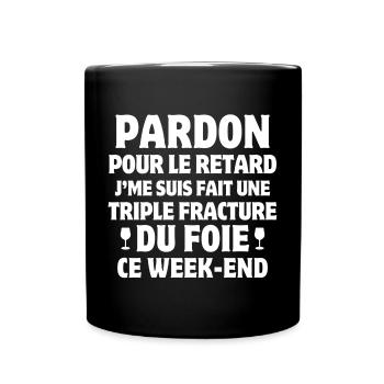 Not Monday, Office Humor, Humor T-Shirt - Full Colour Mug - black - Front