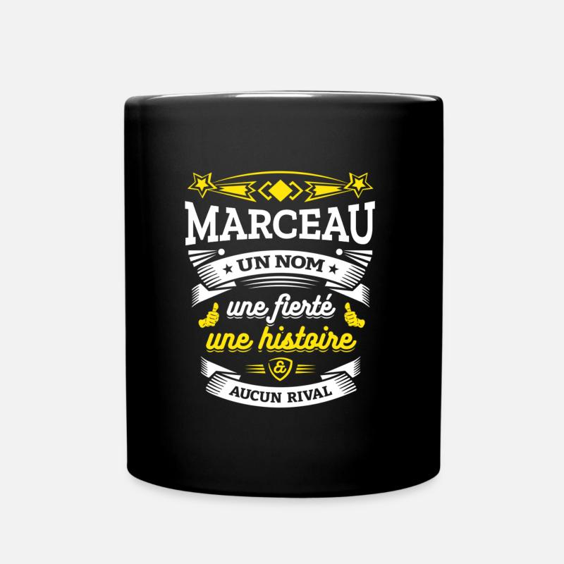 MARCEAU UN NOM UNE FIERTÉ AUCUN RIVAL - Mug uni - noir