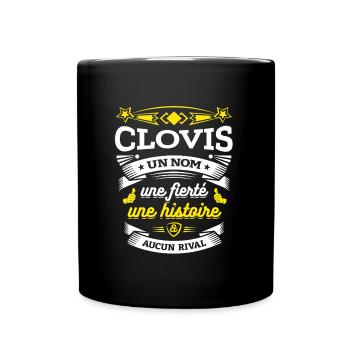 CLOVIS UN NOM UNE FIERTÉ AUCUN RIVAL - Mug uni - noir - Devant