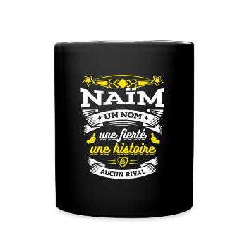 NAÏM UN NOM UNE FIERTÉ AUCUN RIVAL - Mug uni - noir - Devant