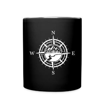 Montagnes - L’aventure vous attend - Mug uni - noir - Devant