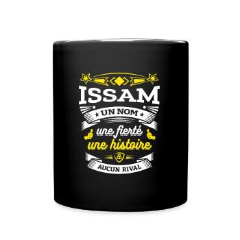 ISSAM UN NOM UNE FIERTÉ AUCUN RIVAL - Mug uni - noir - Devant