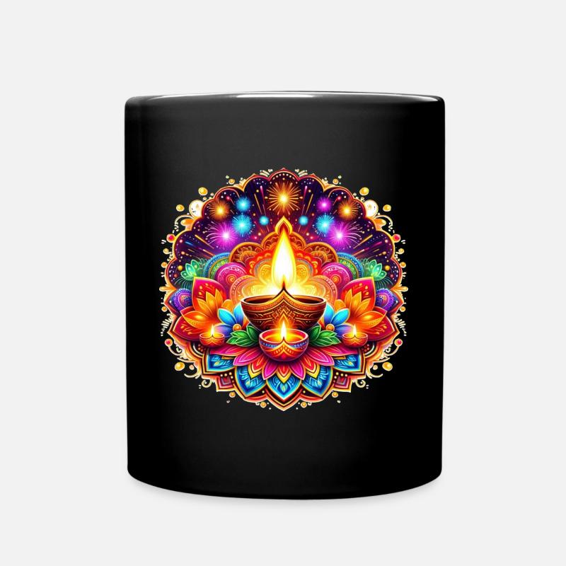 Diwali - Tasse einfarbig - Schwarz