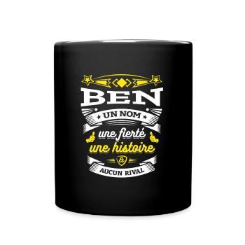 BEN UN NOM UNE FIERTÉ AUCUN RIVAL - Mug uni - noir - Devant