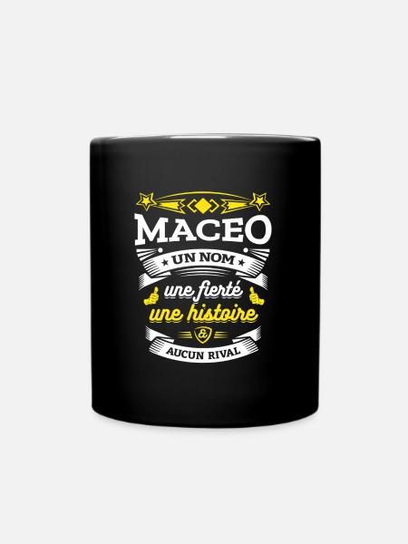 MACEO UN NOM UNE FIERTÉ AUCUN RIVAL - Mug uni - noir