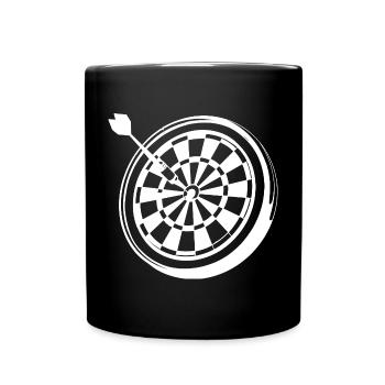 Dart Drawing - Full Colour Mug - black - Front