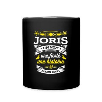 JORIS UN NOM UNE FIERTÉ AUCUN RIVAL - Mug uni - noir - Devant