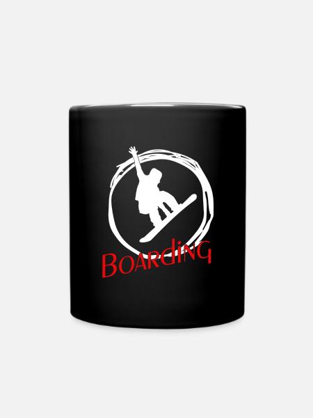 Snowboarder Snowboarding Snowboard - Tasse einfarbig - Schwarz
