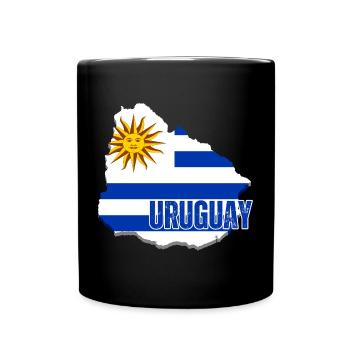 Flag of Uruguay, Uruguayan pride - Full Colour Mug - black - Front