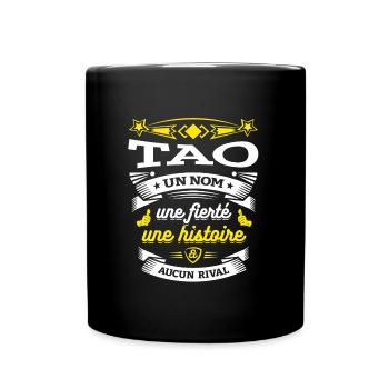 TAO UN NOM UNE FIERTÉ AUCUN RIVAL - Mug uni - noir - Devant