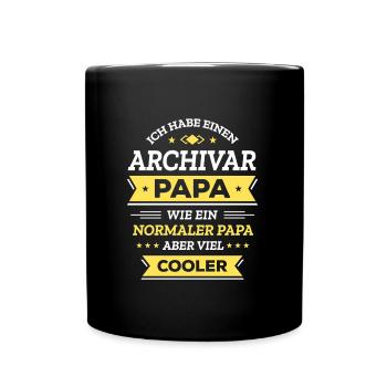 ARCHIVAR PAPA - VIEL COOLER ALS NORMALER PAPA - Tasse einfarbig - Schwarz - Vorne