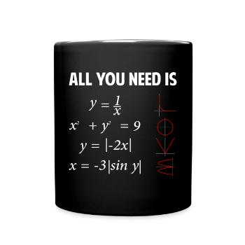 All you need is love - Full Colour Mug - black - Front