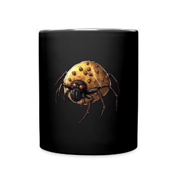 Donut Spider Funny Creative Motif - Full Colour Mug - black - Front