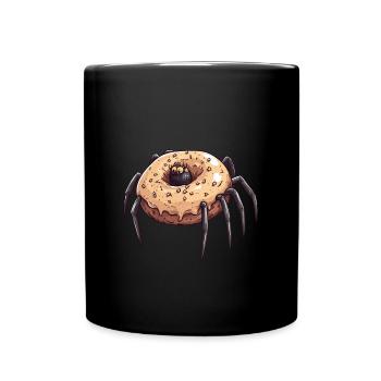 Donut Spider Funny Creative Motif - Full Colour Mug - black - Front