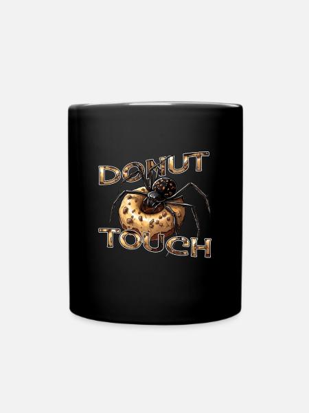 Donut Spider Jeu de mots drôle - Mug uni - noir