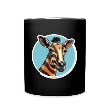 Tête D’okapi Motif Animalier Rare - Mug uni - noir - Devant