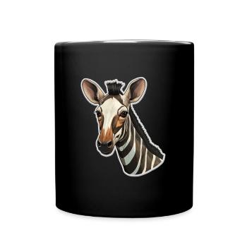 Tête D’okapi Motif Animalier Rare - Mug uni - noir - Devant
