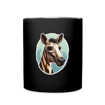 Tête D’okapi Motif Animalier Rare - Mug uni - noir - Devant