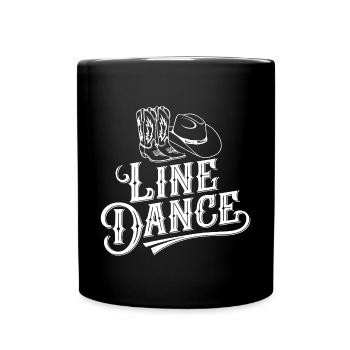 Line Dance Group Training My Dance Sport - Full Colour Mug - black - Front