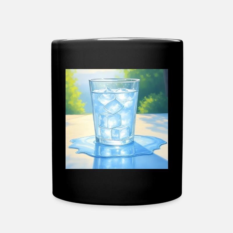 Une glace au soleil - Mug uni - noir