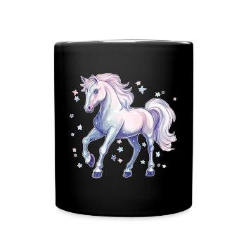 Horse with stars - Full Colour Mug - black - Front