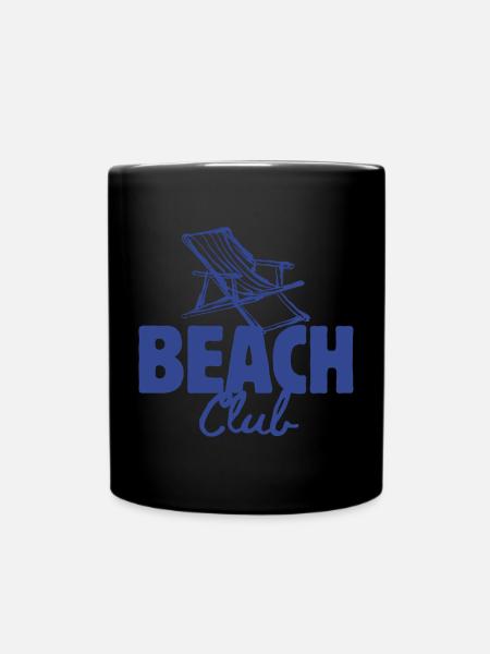 Urlaub, Urlaub am Meer - Tasse einfarbig - Schwarz