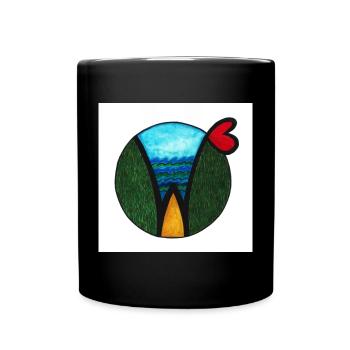 COSMOGRAMM - WIDE WORLD WILDERNESS by Gudrun Kargl - Tasse einfarbig - Schwarz - Vorne