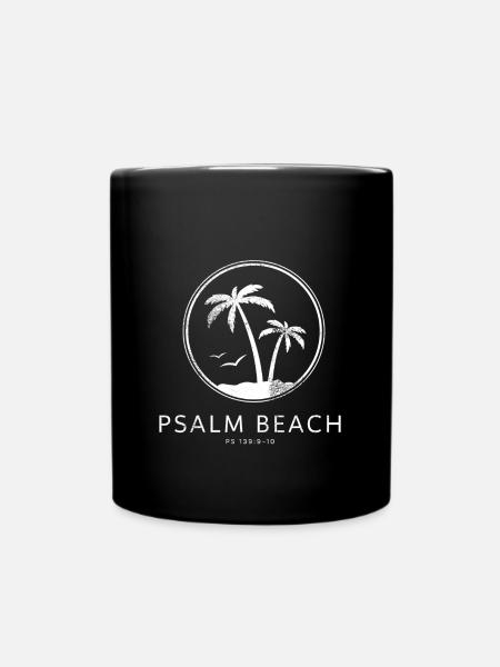 Psalmbeach (2) - Logo d’été Psaume 139 - Mug uni - noir