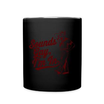 Sounds Gay I'm In Retro Sailor Pride - Tasse einfarbig - Schwarz - Vorne