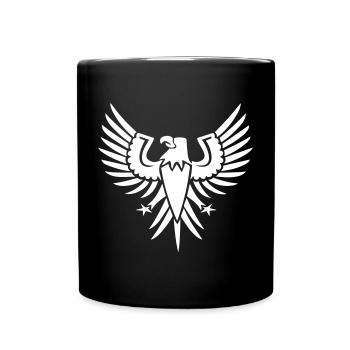 Flug der Freiheit - Tasse einfarbig - Schwarz - Vorne