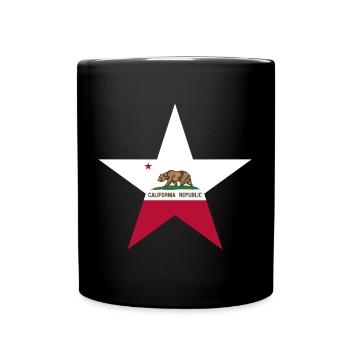 California Fan T-Shirt – Sun & Style - Mug uni - noir - Devant