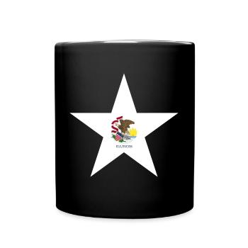 Illinois Fan T-Shirt – Show Love for Home - Full Colour Mug - black - Front