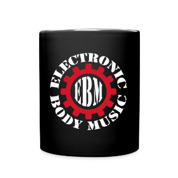 Musique corporelle électronique dans le cercle EBM, Red Gear - Mug uni - noir - Devant