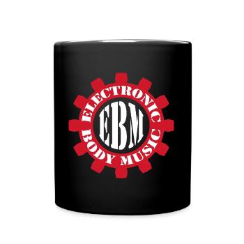 Musique corporelle électronique dans le cercle EBM, Red Gear - Mug uni - noir - Devant