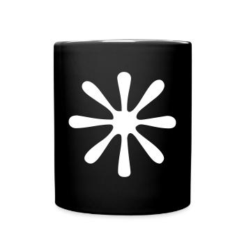 Ornament - Splash - Vectorgraphic - Full Colour Mug - black - Front
